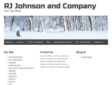 Tablet Screenshot of johnsontaxoffice.com